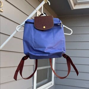 Longchamp Backpack with Burgundy/brownStraps
